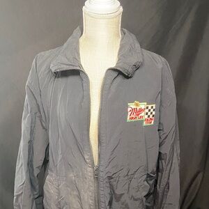 Miller High Life Racing Team Navy Zip Windbreaker With Deep Pockets